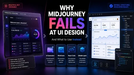 Best AI UI Design Generator: Why Midjourney Fails UI
