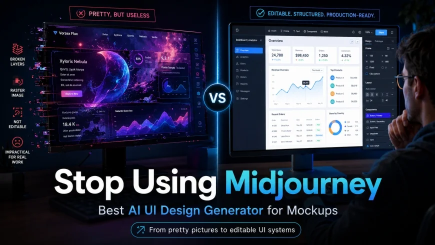 Stop Using Midjourney: Best AI UI Design Generator for Mockups