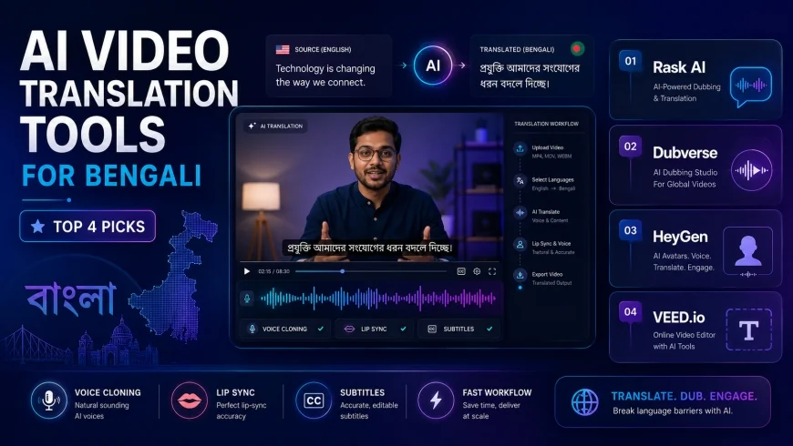 AI Video Translation Tools for Bengali: Top 4 Picks