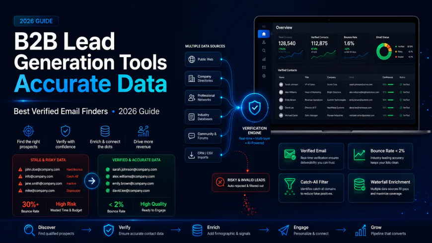B2B Lead Generation Tools Accurate Data: 2026's Best Verified Email Finders