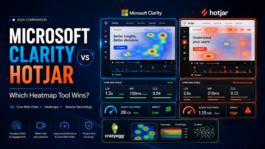 Microsoft Clarity vs Hotjar Performance: Which Heatmap Tool Wins?