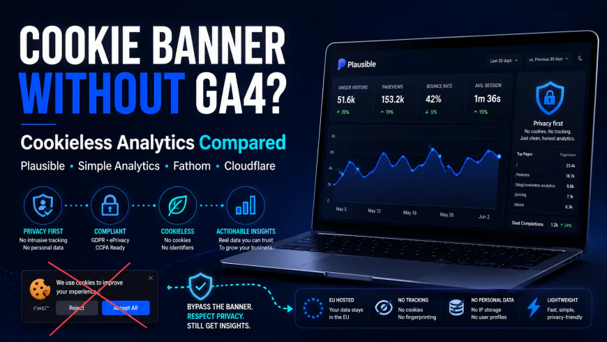 Do I Need a Cookie Banner Without GA4? Cookieless Analytics Compared