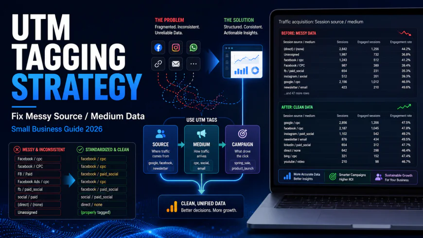 UTM Tagging Strategy for Small Business: Fix Your Messy Source/Medium Data Today