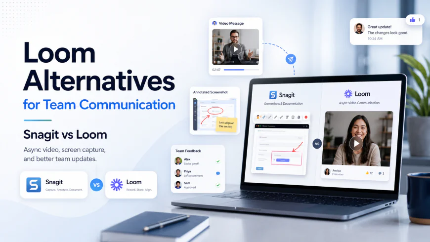 Loom Alternatives for Team Communication: Snagit vs Loom