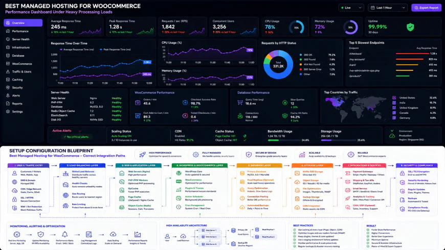 Setup configuration blueprint showing correct integration paths for best managed hosting for woocommerce