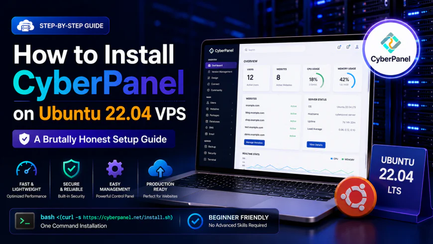 How to Install CyberPanel on Ubuntu 22.04 VPS: A Brutally Honest Setup Guide