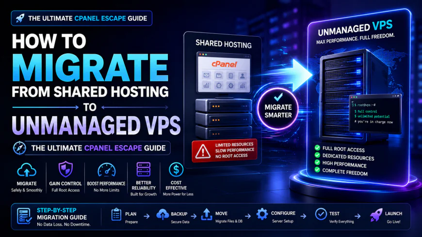 How to Migrate from Shared Hosting to Unmanaged VPS: The Ultimate cPanel Escape Guide
