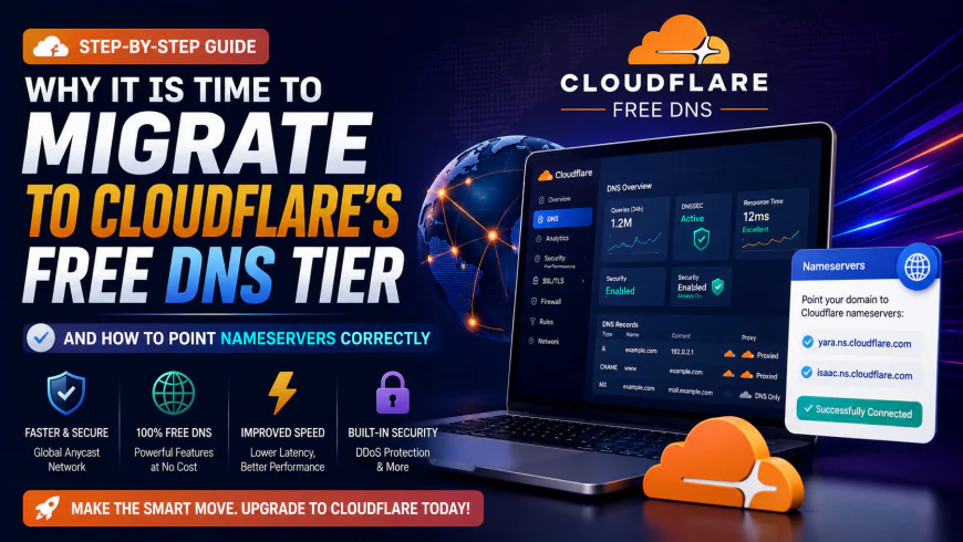 Why You Must Switch to Cloudflare Free DNS Setup (And How to Change Nameservers)