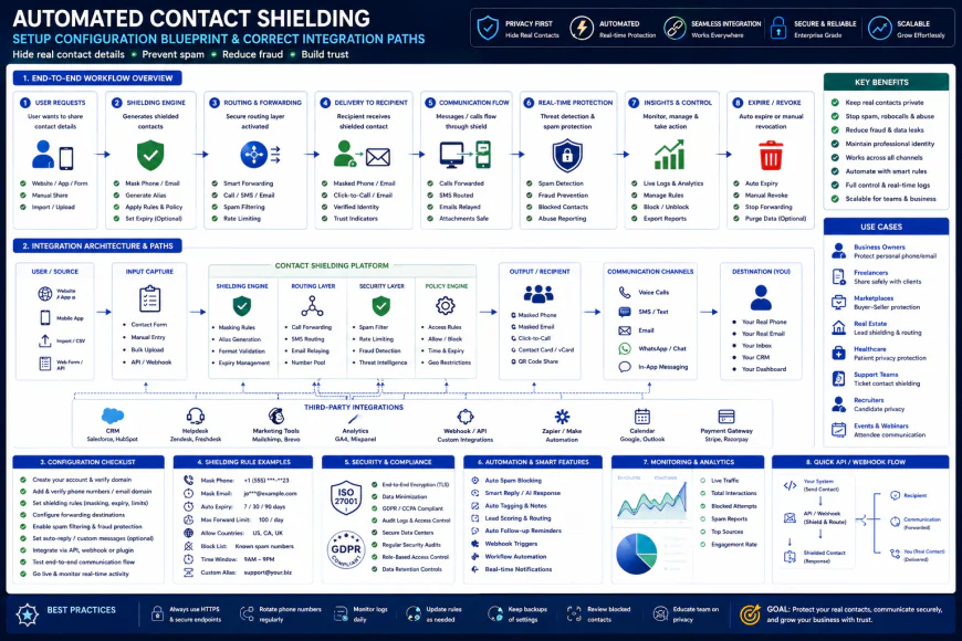 Setup configuration blueprint showing correct integration paths for automated contact shielding