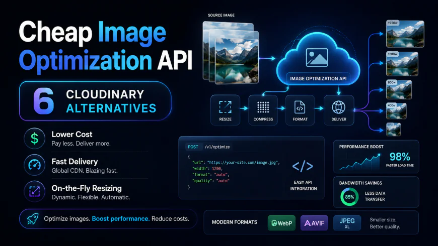 Cheap Image Optimization API: 6 Cloudinary Alternatives